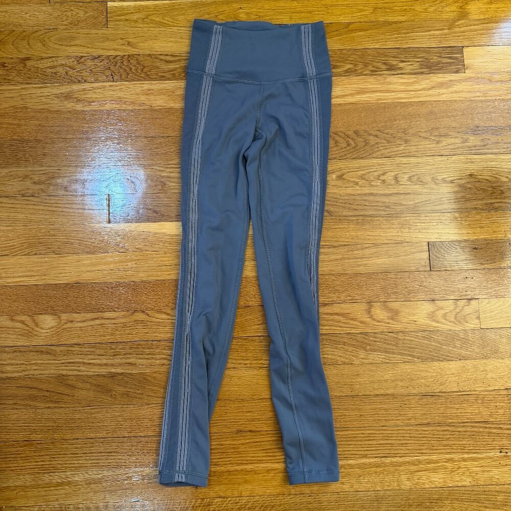 Lululemon Power Lines Pant *28" Titanium / Dark Chrome - Size 2 (28" Leggings)